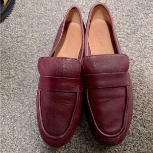 Madewell - Lacey Loafer - burgundy 7.5 worn once